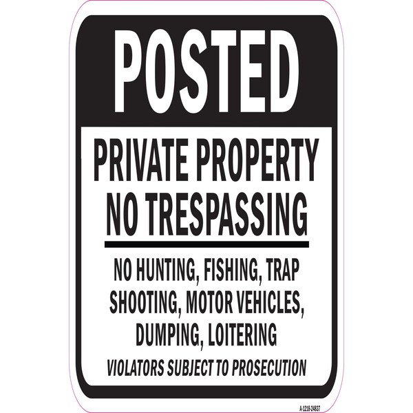 Signmission Safety Sign, 12 in Height, Aluminum, 24837 A-1218-24837 - main
